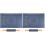 2Sets Multi-Function Blue Silicone Dough Mat with Wooden Rolling Pin 4