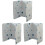 3pcs Grease Baffle Aluminum Foil 2