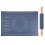 2Sets Multi-Function Blue Silicone Dough Mat with Wooden Rolling Pin 1