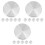 18 Pcs Glass Table Tops Disc Hardware Thickened Aluminum 4