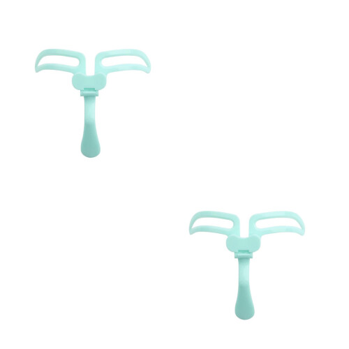 2Pcs Eyebrow Stencil Template Shaping Trimming Tool 2