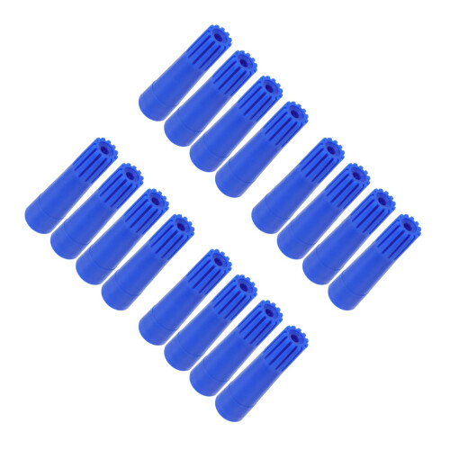 16Pcs Blue Threaded Broom Handle Adapter Plastic Connector for Mop Use 2
