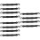 12Pcs Ski Boot Carrier Straps with Buckles Black Durable Storage Tool 6