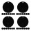 200Pcs Black Acrylic Circle Blanks Sturdy Engravable DIY Keychain Tags 5