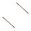 2Pcs Mini Picket Fence For Diy Sand Table Plastic Garden Edging Brown 6