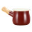 5Pcs Enamel Cream Pitchers Dark Red Mini Pitchers with Handle 2