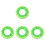 4pcs Orange Swim Ring Pvc Baby Inflatable Float 2
