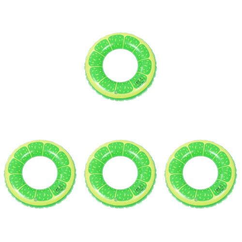 4pcs Orange Swim Ring Pvc Baby Inflatable Float 1