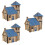 3 Pcs House Puzzle Puzzles Bamboo 3d Cutting Jigsaw 6