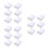 18Pcs White Plastic Drawer Type Stackable Shoes Storage Box 9