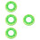 4pcs Orange Swim Ring Pvc Baby Inflatable Float 7