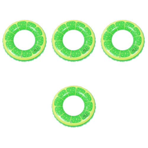 4pcs Orange Swim Ring Pvc Baby Inflatable Float 2
