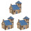 3 Pcs House Puzzle Puzzles Bamboo 3d Cutting Jigsaw 2