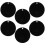 200Pcs Black Acrylic Circle Blanks Sturdy Engravable DIY Keychain Tags 3