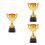 3St Mini Plastic Trofeeën Voor Kinderen, Speelse Gouden Prijs Cup 6