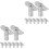 16Pcs Silver Galvanized Scaffolding Fixed Pins Compact Daily Use Parts 4