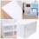 18Pcs White Plastic Drawer Type Stackable Shoes Storage Box 2