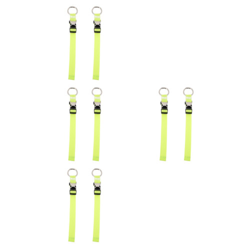 8Pcs Adjustable Green Suitcase Strap Belts for Secure Luggage 1