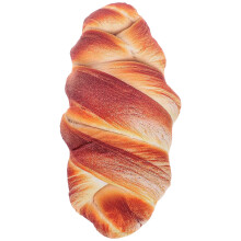 4Pcs Soft Plush Bread Pillows Realistic Orange Food Cushions for Home