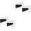 2 Pieces Tape Self Adhesive Hook And Loop Fasteners Fastening Nylon 3
