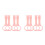 8 Pcs Baby Bed Standing Rings Pull Toy For Newborn 4
