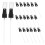 40Pcs Black Mini Spray Bottle Pump Heads Replacement for Perfume 1