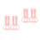 8 Pcs Baby Bed Standing Rings Pull Toy For Newborn 8