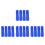 16Pcs Blue Threaded Broom Handle Adapter Plastic Connector for Mop Use 5