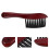 4Pcs Dark Red Pool Table Brush Set with Wood Handle for Felt Cleaning 11