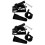 2Sets Black Angle Grinder Holder Stand Bracket Fixed Mount ABS Iron 7