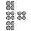 16 Pcs Car Speaker Mesh Cover Circle Grille Protector Black 4