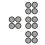 16 Pcs Car Speaker Mesh Cover Circle Grille Protector Black 7