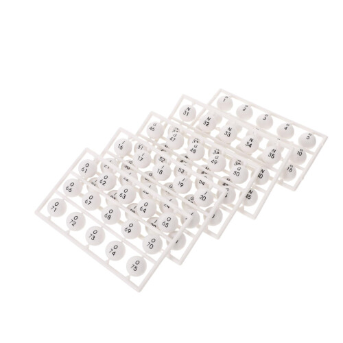225Pcs White Plastic Numbered Balls for Raffle & Board Game Use 1