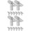 16Pcs Silver Galvanized Scaffolding Fixed Pins Compact Daily Use Parts 6