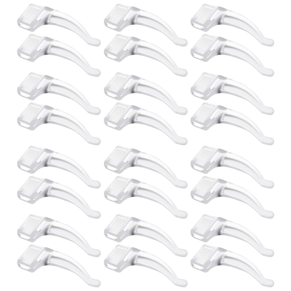 Totority 24Pairs Transparent Silicone Glasses Ear Hooks For Daily Anti-Skid Use