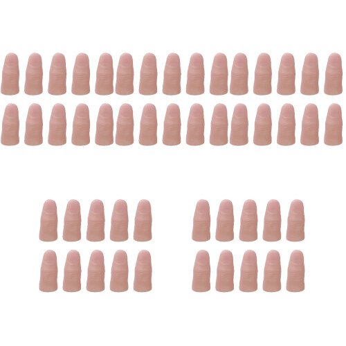 100 Pcs Simulation Finger Stall Nail Finger Cots 2