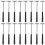 16Pcs Multifunction Mini Hammer Black Plastic and Steel for Home Use 7