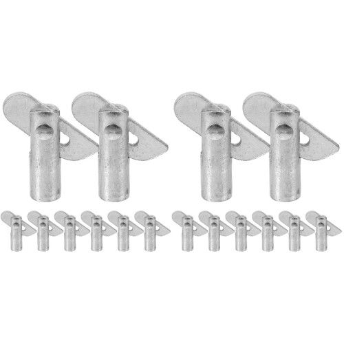 16Pcs Silver Galvanized Scaffolding Fixed Pins Compact Daily Use Parts 2