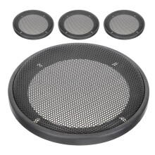 16 Pcs Car Speaker Mesh Cover Circle Grille Protector Black