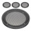 16 Pcs Car Speaker Mesh Cover Circle Grille Protector Black 1
