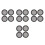 16 Pcs Car Speaker Mesh Cover Circle Grille Protector Black 5