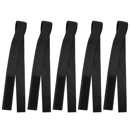 10Pcs Black Wig Fixing Bands Elastic Adjustable Wig Wearing Accessory 1