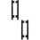 2 Pairs Keyboard Rails Office Work Attachment For Desk Accessories 3