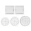 2 Pcs Cord Braiding Knitting Tool Handmade Weaving Disk Bracelet 1