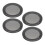 16 Pcs Car Speaker Mesh Cover Circle Grille Protector Black 2