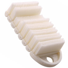2Pcs Finger Nail Brush White Elastic Bristles for Baby Use