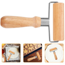 4Pcs Reusable Khaki Wooden Pastry Rollers for Pizza and Baking