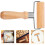 4Pcs Reusable Khaki Wooden Pastry Rollers for Pizza and Baking 1