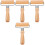 4Pcs Reusable Khaki Wooden Pastry Rollers for Pizza and Baking 5
