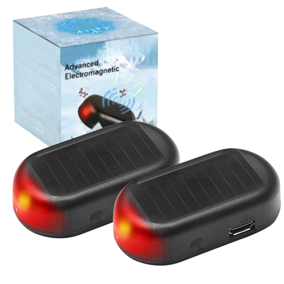 Usb Rechargeable Car Windshield Deicer With Electromagnetic Ice Removal And Led Antitheft Alarm, 2 Pcs 9070919796340